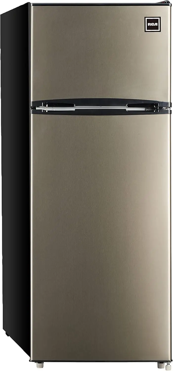 725 2 Door Apartment Size Refrigerator with Freezer, Stainless,7.5 cu ft 2