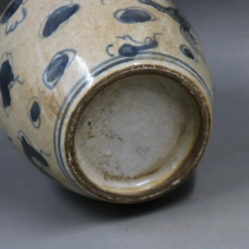 Opening Blue and White Dragon Pattern Porcelain Chinaware Ceramics Pot Jar Jug Vase 5