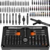 74 in1 Ratchet Screwdriver Set Detachable Ratchet T Handle Portable Repair Tool Kit for Furniture Computer Bicycle Eyeglass DIY