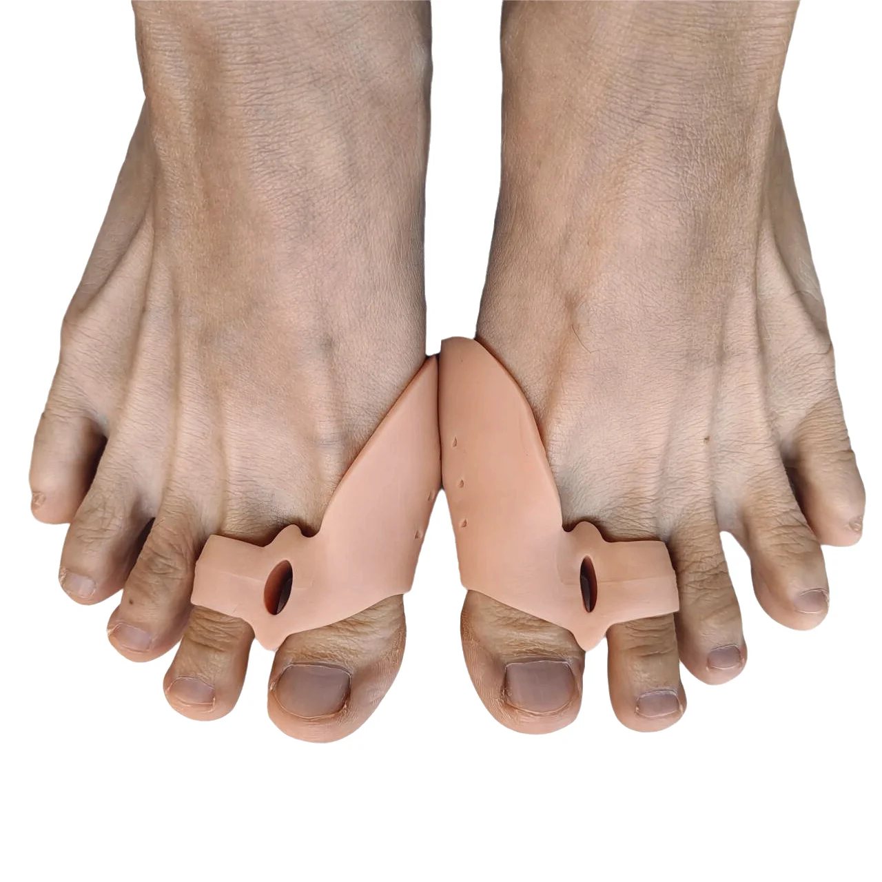 

2Pcs=1Pair Silicone Gel Big Toe Straightener Thumb Valgus Protector Foot Fingers Separator Bunion Adjuster Pads Pain Relief