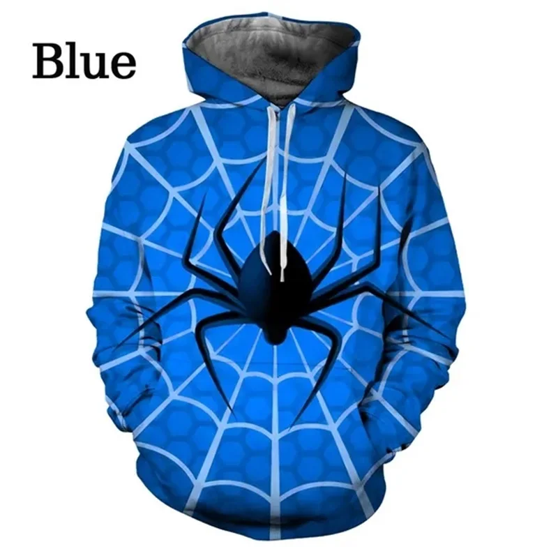 thumbnail image 1 of Sudadera con capucha con estampado 3D de araña para hombre, ropa de calle de hip hop personalizada, sudaderas con capucha para primavera y otoño para hombre, 1 of 4