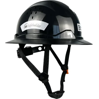 Nuovo casco rigido Full Birm per ingegnere Casco di sicurezza con design in carbonio riflettente ANSI Z89.1 Cappucci da lavoro ventilati Industriale e costruzione