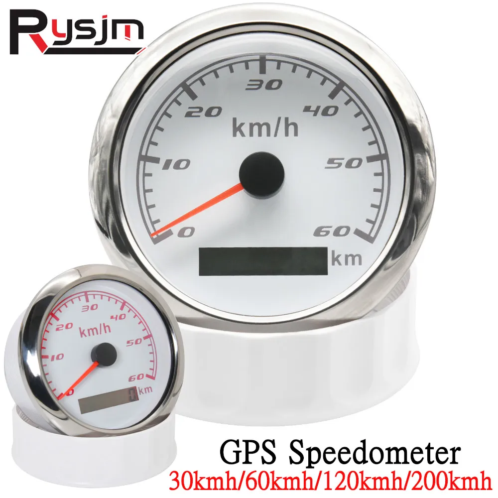 HD 85mm GPS Speedometer Odometer Red Backlight 60KM/H 120KM/H 200KM/H ...