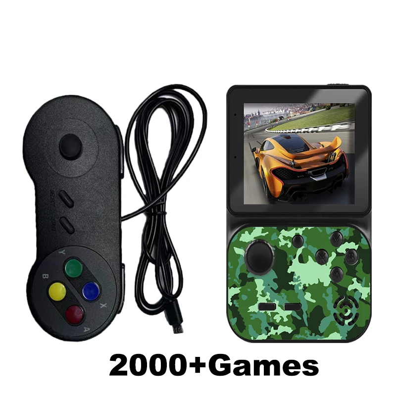 Retro Built In 10000+Games Mini Handheld Game Console Rechargeable 3inch HD Screen Kids TV Video Game Player For 5 Platforms 