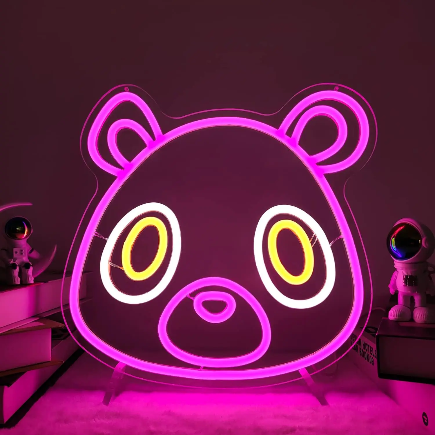 

Bear Neon Sign USB Powered for Room Decor, LED Neon Light Dimmable Night Light for Kids Bedroom Wall Art Birthday Gift