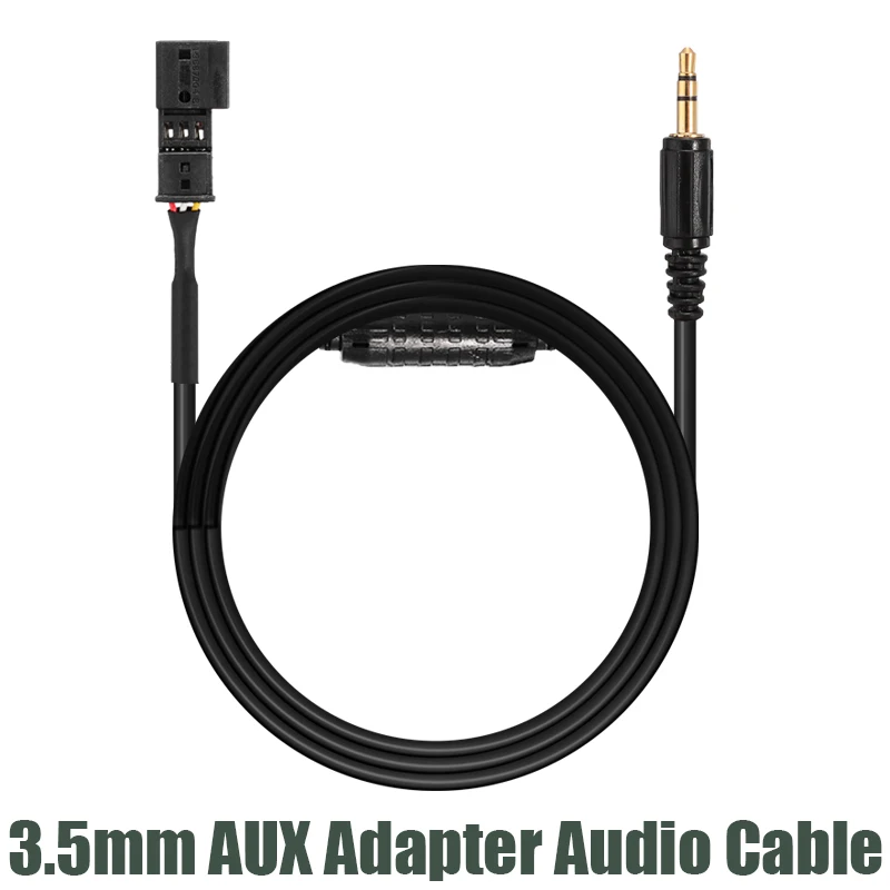 New 1pc 3.5mm AUX Adapter Audio Cable 3 PIN Female Car MP3 Music Adapter Cable For BMW BM54 E39