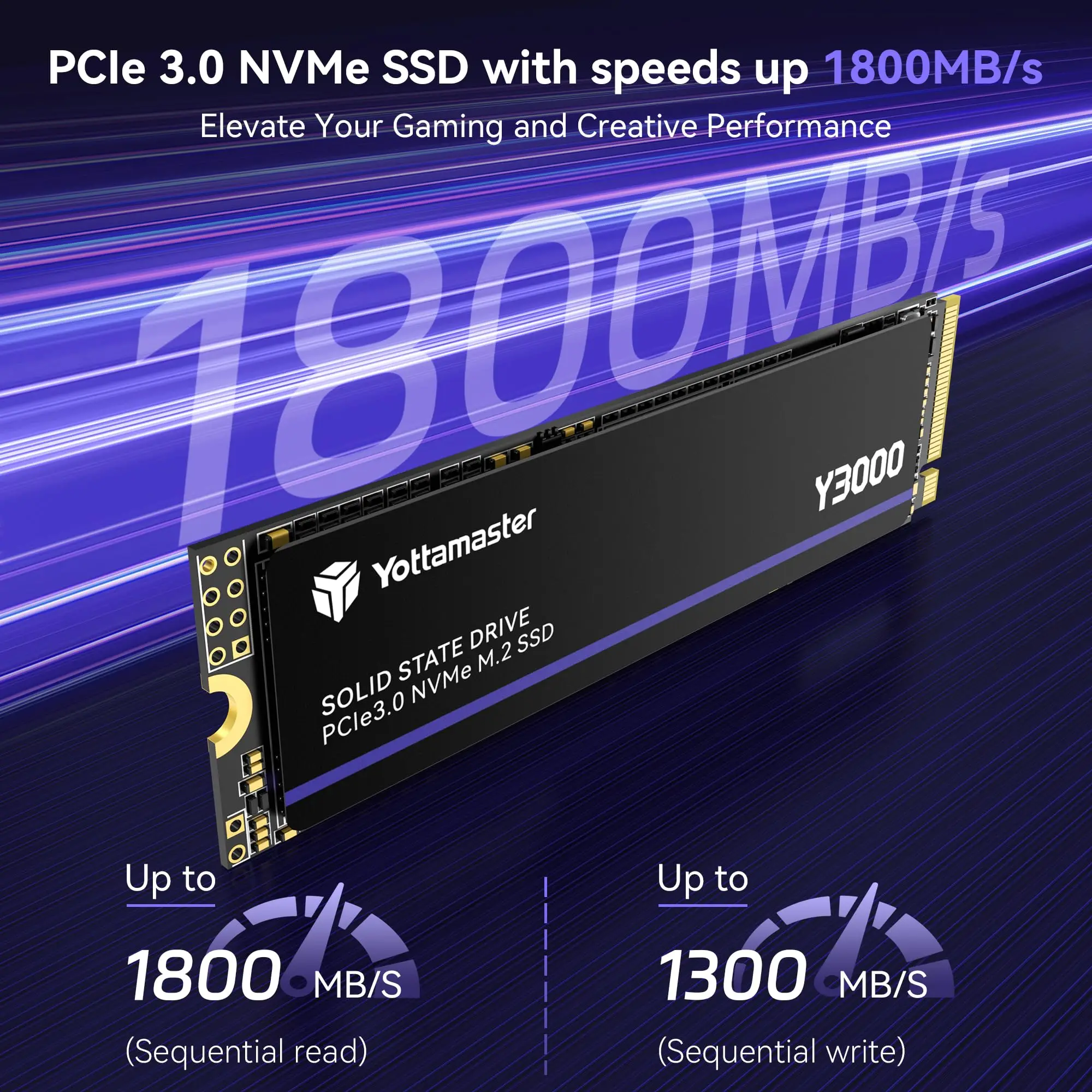 Yottamaster Y3000 256GB 512GB 1TB SSD M.2 PCIe 3.0 M.2 2280 NVMe