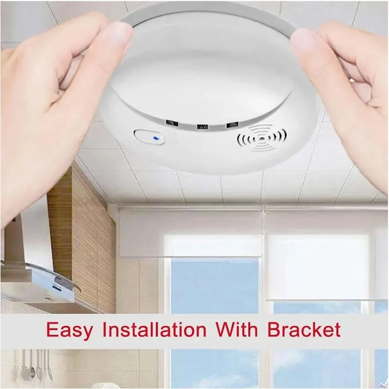 Fire Smoke Detector Sensor Portable Independent Fire Alarm Sensor Home/Office/Mall/Hotel/Restaurant Security Alarm System - 4
