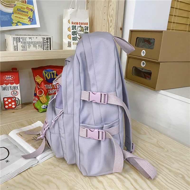 Fashion Backpack Women Multi-Pocket Laptop Bag College Student School Bags Waterproof Nylon Female Backpack Travel Lady Book Bag