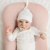 Housse de chaise longue en mousseline de coton pour bébé, 2 pièces, housse de nid pour nouveau-né, douce et respirante, pour nourrissons filles et garçons 6