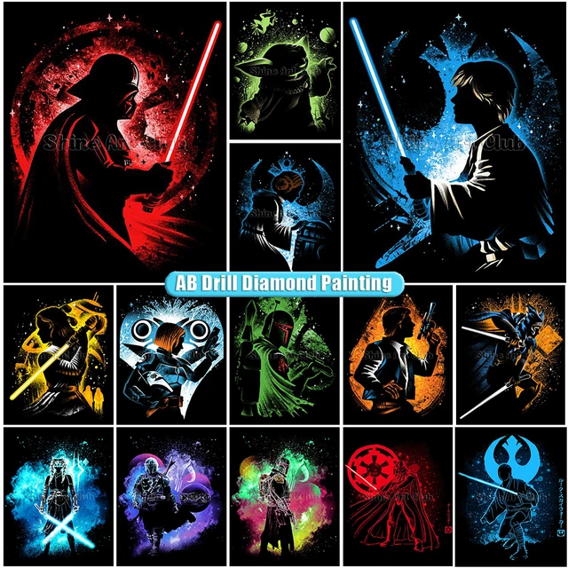 Diamond Painting Square Full Star Wars  Pictures Lightsabers Star Wars -  Diamond - Aliexpress