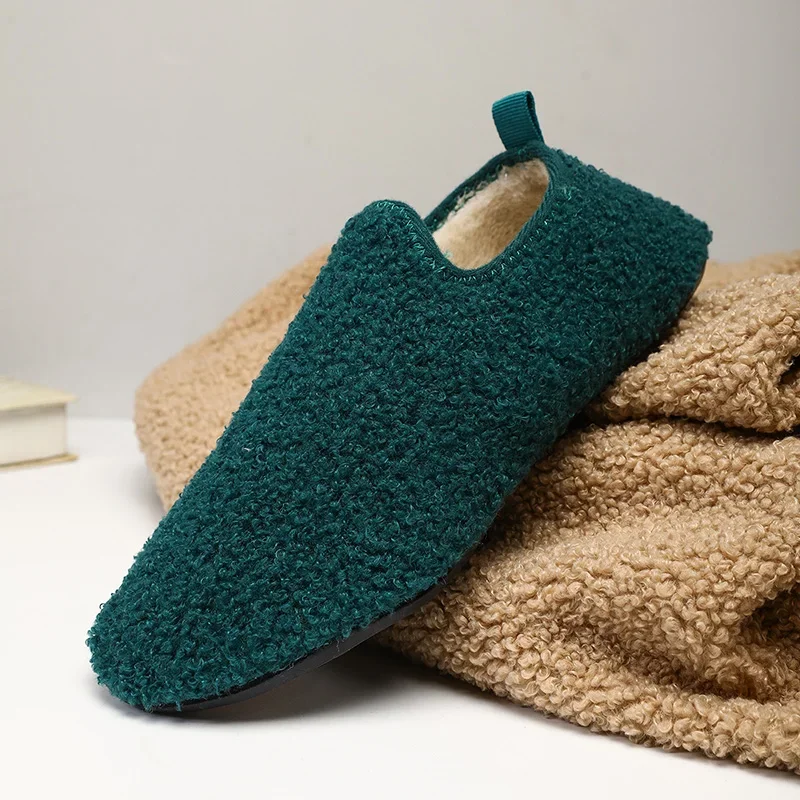 

2023 Men Winter Slippers High Quality Soft Plush Warm Slippers for Women Non-Slip Indoor Home Footwear Comfortable Couples Shoes