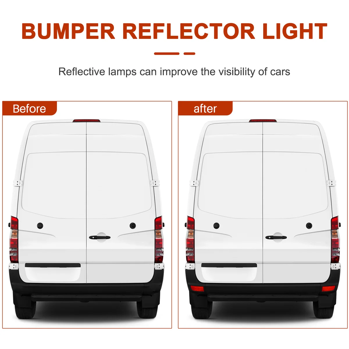 for Sprinter W906 2006- Rear Bumper Reflector Light