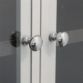 2pcs/4pcs Chrome Metal Door Knobs Drawer Wardrobe Kitchen Cupboard Handles Silver Furniture Accessories 2