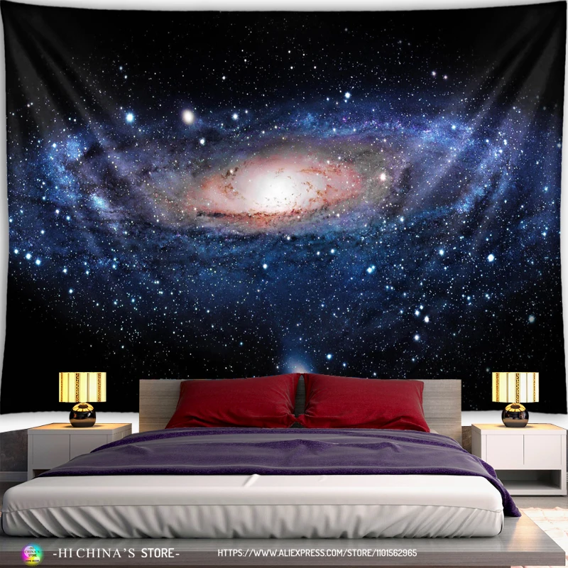 Tenture Murale Space Tapestries - Décoration Galaxie Et Vaisseaux Spatiaux