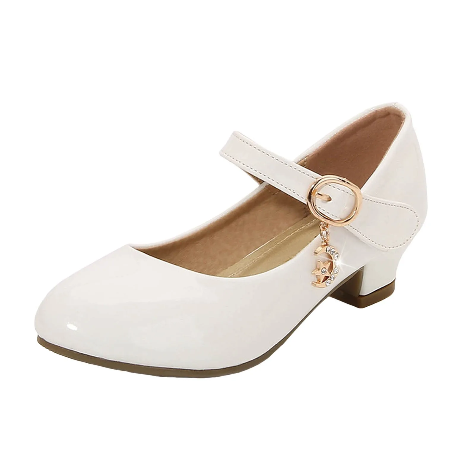 Description Picture 4 of itemTall Boots For Winter Girls Dress Shoes Mary Jane Shoes For Girls With Low Heel Flower Ballet For Kids Size 1 Boots Girls