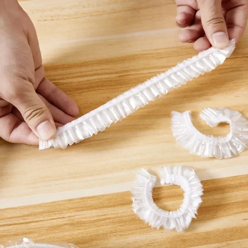 Elastic plastic wrap disposable food cover food grade lids shoe cover shower headgear bowls caps fresh saver bag dust
