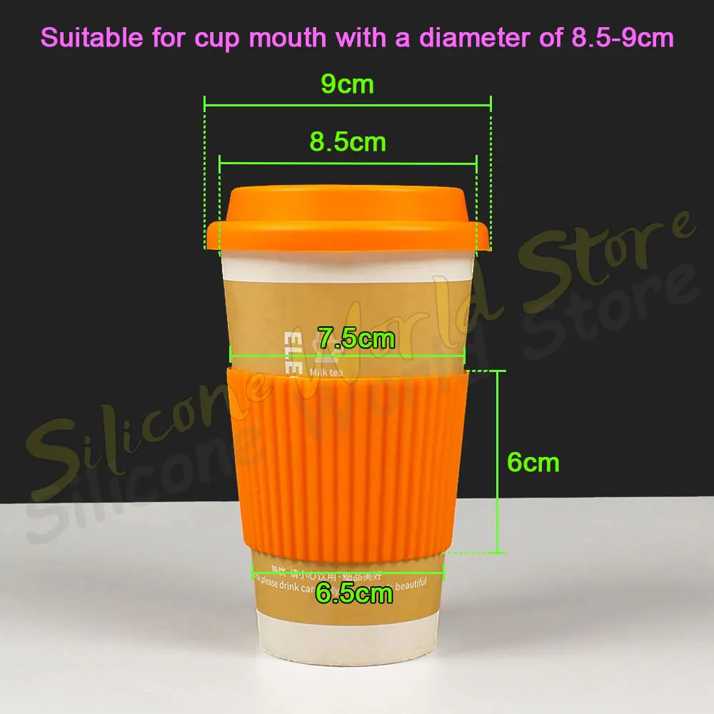 5 Stuks Diverse Kleuren Hittebestendige Siliconen Antislip Koffie Cup Sleeve Resistente Herbruikbare Glazen Fles Mok Cup