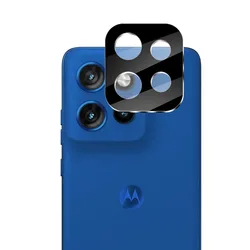 Enhanced 3D Camera Lens Cover Case with Tempered Glass Protector and Lens Ring Film (Moto Edge 50 Neo)