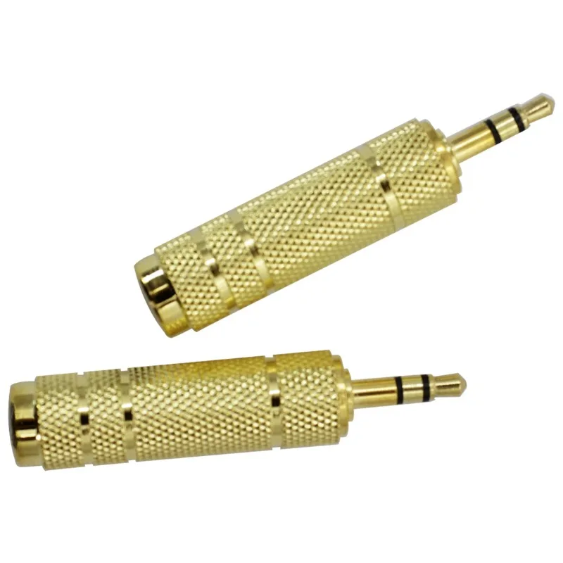 

Aux Cable Converter 6.35mm Male To 3.5mm Female Jack Adapter Connector 6.35 3.5mm Plug Jack for Headphones Amplifier Microphone