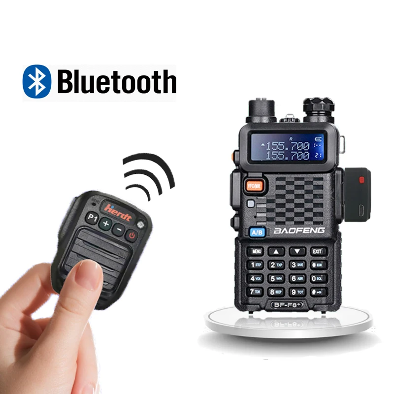 Портативный беспроводной Bluetooth-микрофон для рации Baofeng 5R 5RA 888S uv5r | Мобильные