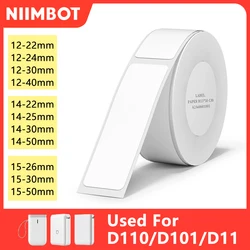 Niimbot 1Roll D110 White Sticker Waterproof Paper Adhesive Label White Anti-Oil For D11 D101 Mini Portable Thermal Printer Tape