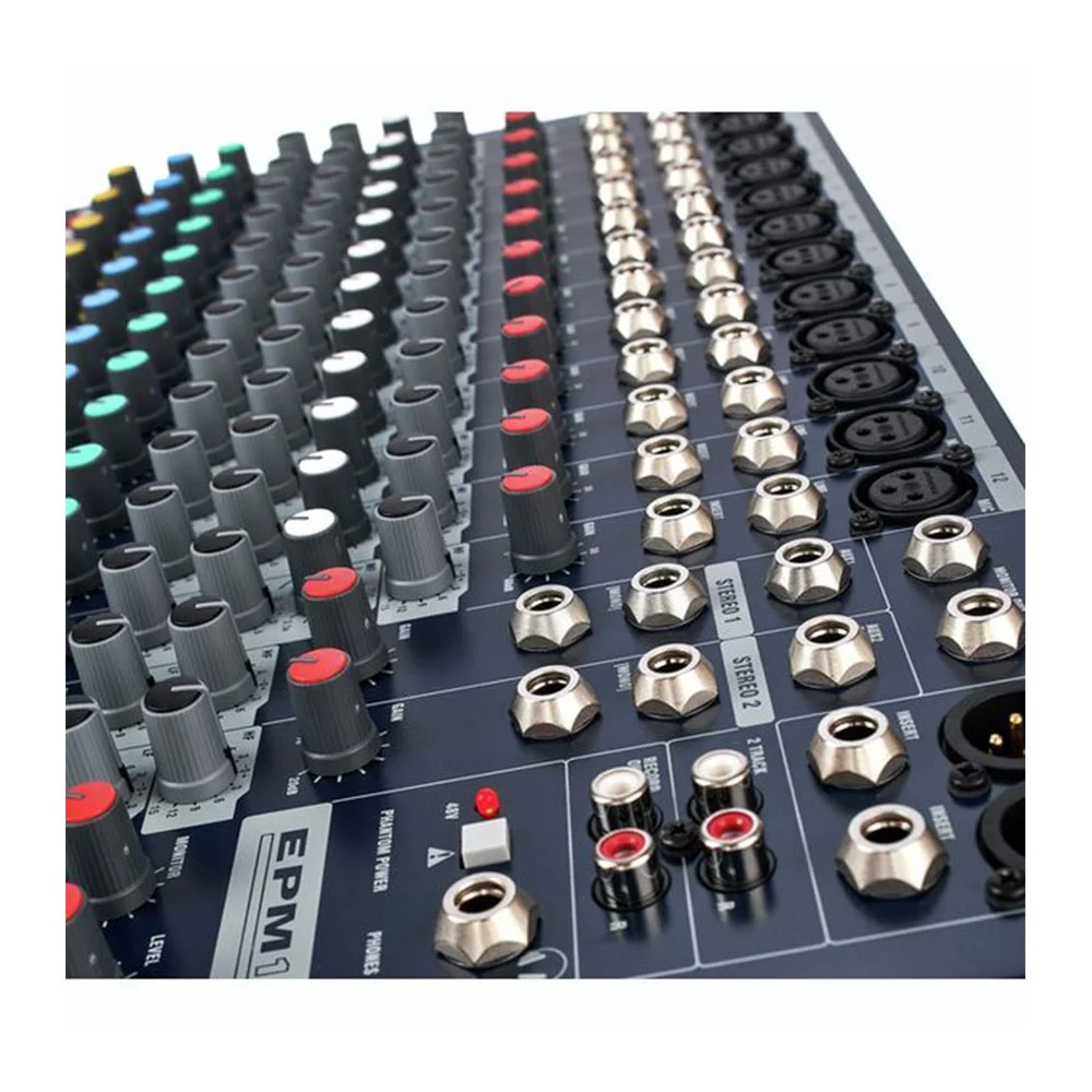 사운드크래프트 EPM12 14채널 아날로그 믹서 (12개의 모노 입력, 2개의 스테레오 입력 포함) PA 시스템 오디오 스피커 콘솔