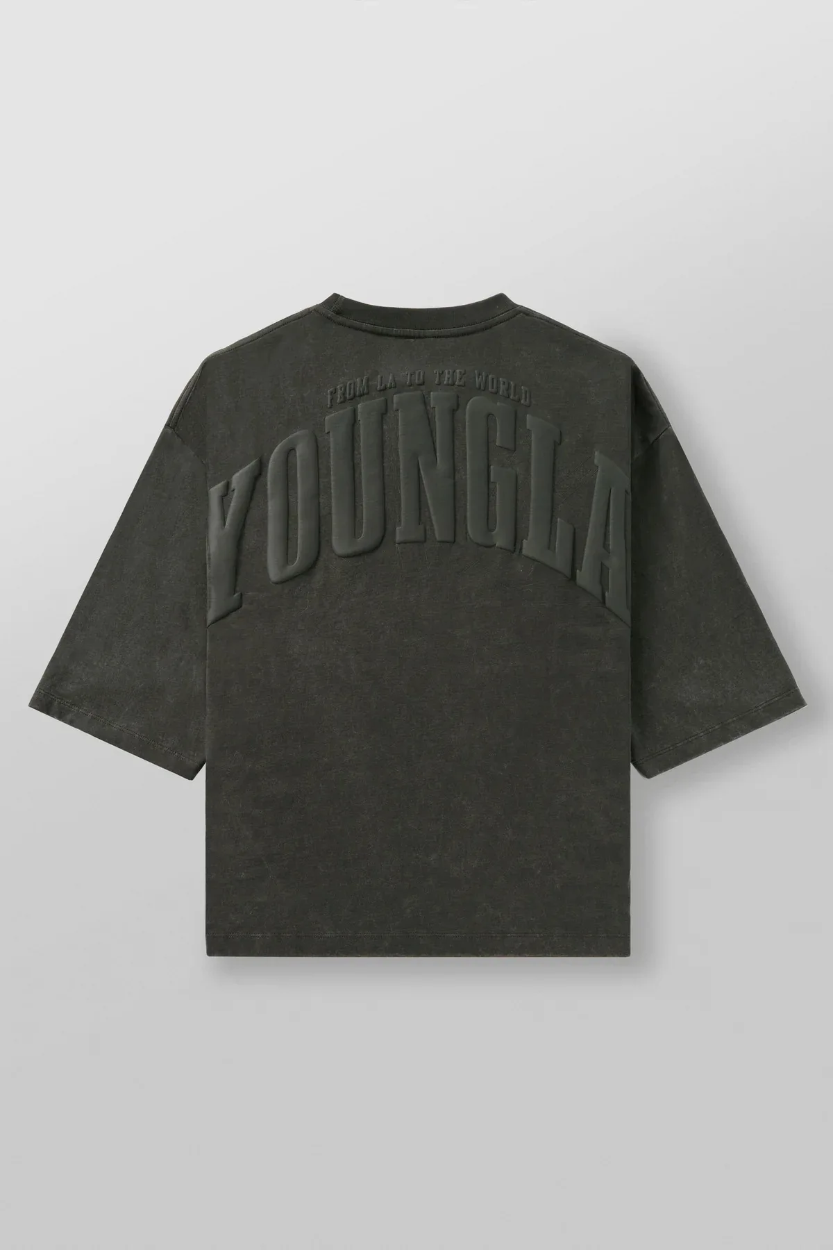 2025YA American tide brand oversized T-shirt 2024 men's exercise and fitness quick-drying breathable large printed short-sleeved 4