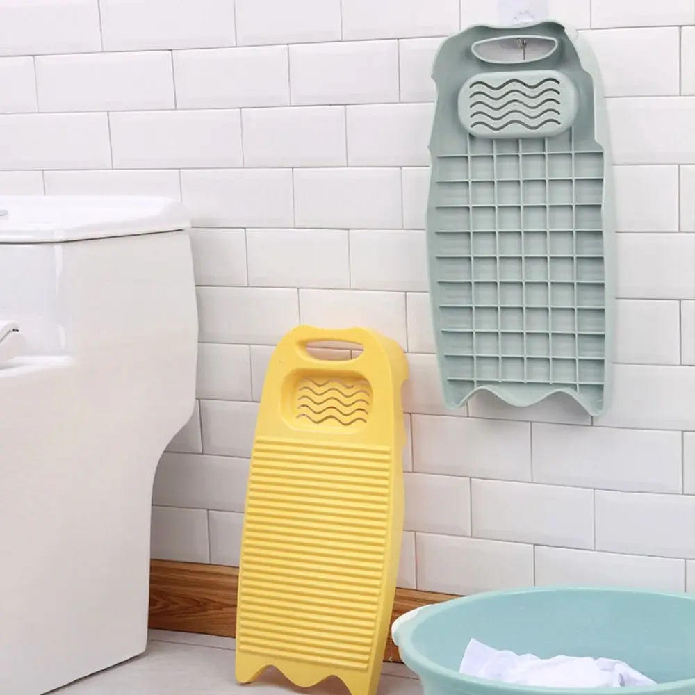Durable Plastics Washboard Large Size Non-Slip with Soap Trough Clothes Cleaning Tool laundry board