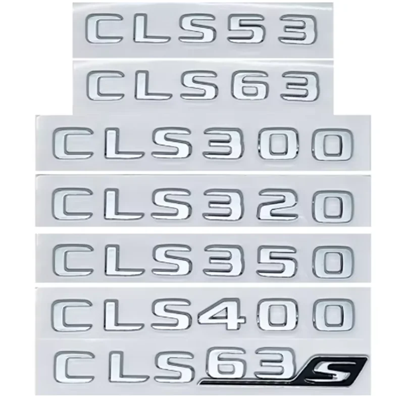 Car Trunk Letters Logo Emblem Badge Decals Sticker For Mercedes Benz ...