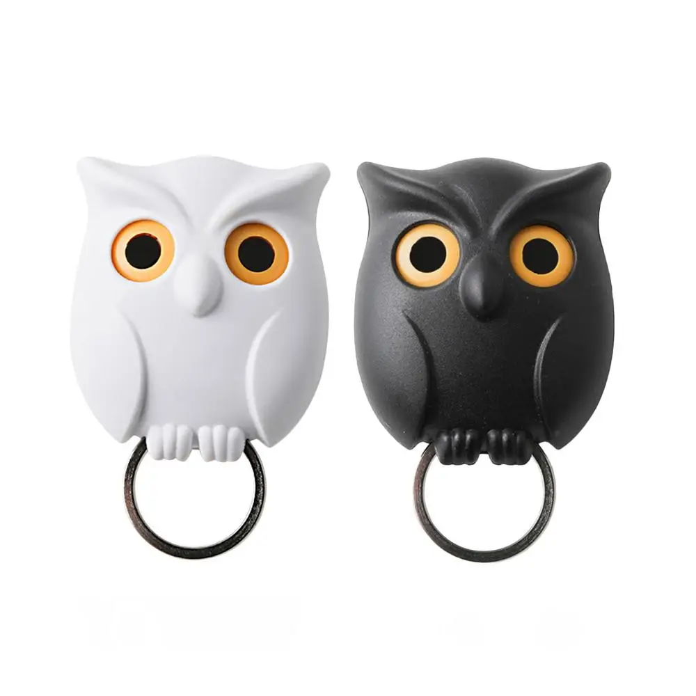 Description Picture 2 of itemHooks Owl Magnetic Key Hook Auto Blinking Cute Hooks No Punch Storage Hooks Kitchen Home Wall Decoration Hooks
