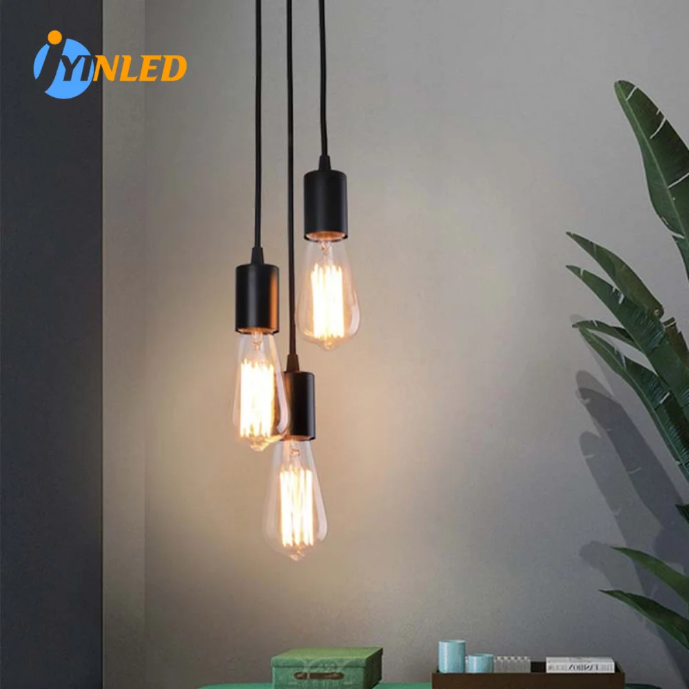 

Vintage Retro Pendant Light Chandeliers Indoor Light Lamp Holder Home Living Room Decoration Hanging AC110-265v NO Bulb