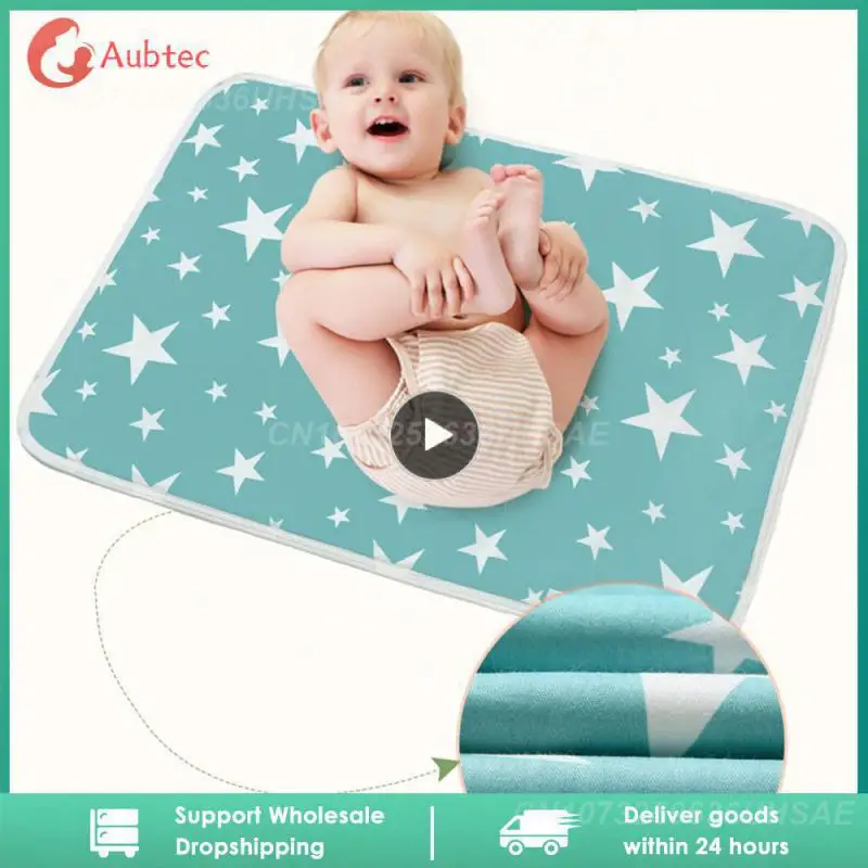 

1PCS 50*70cm Baby Diaper Changing Mat Portable Foldable Washable Waterproof Mattress Travel Pad Floor Mats Cushion Reusable Pad