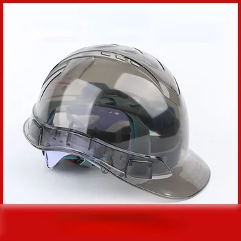 Casco di sicurezza trasparente Costruzione Arrampicata Steeplejack Lavoratore Casco protettivo Elmetto di sicurezza sul posto di lavoro all'aperto Nuovo