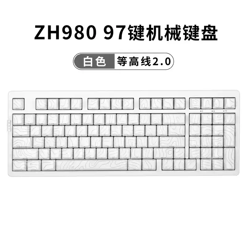 Topo2.0メカニカルキーボード,Bluetoothワイヤレス,ZORNHER-ZH980 g