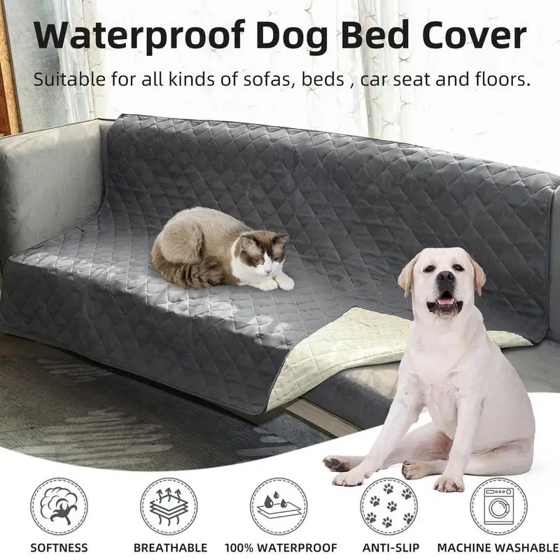 Couvre-lit Imperméable Lavable Antidérapant, Drap De Lit King Size, Couvre- lit Pour Enfants, Tapis De Protection D'urine De Chien Et De Chat - Housse  De Matelas Et Pinces - AliExpress