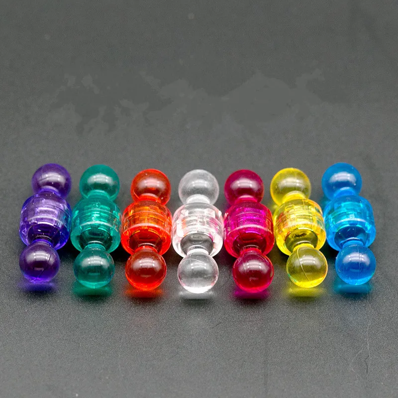 1pack = 10pcs 컬러 강한 자석 게시판 압정 메시지 냉장고 스티커 화이트 보드 자석 NdFeB 자기 무작위 색상