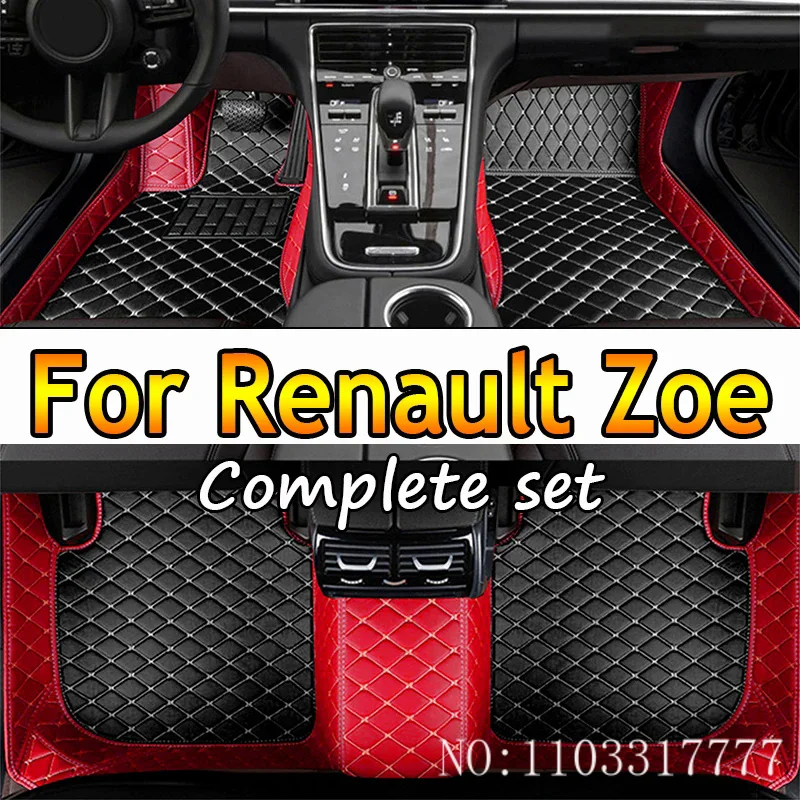 

Кожаные автомобильные коврики для Renault Zoe E-Tech Electric 2012 ~ 2022, 5 мест, защита от грязи, Автомобильный Ковер, напольный коврик, автомобильные аксессуары, интерьер