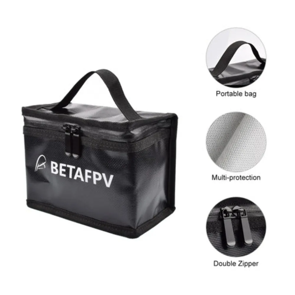 Sac ignifuge pour batterie Lipo BETAFPV - Poche de sécurité anti-explosion 165x90x120mm