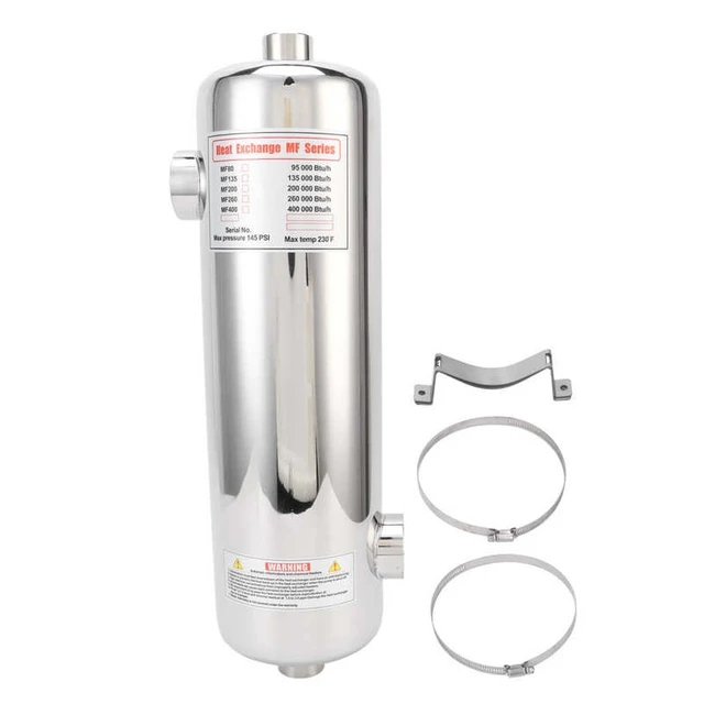60KW Swimming Pool Heat Exchanger MF200 SPA Thermostat Heater Pool  Circulating Heating Equipment - AliExpress