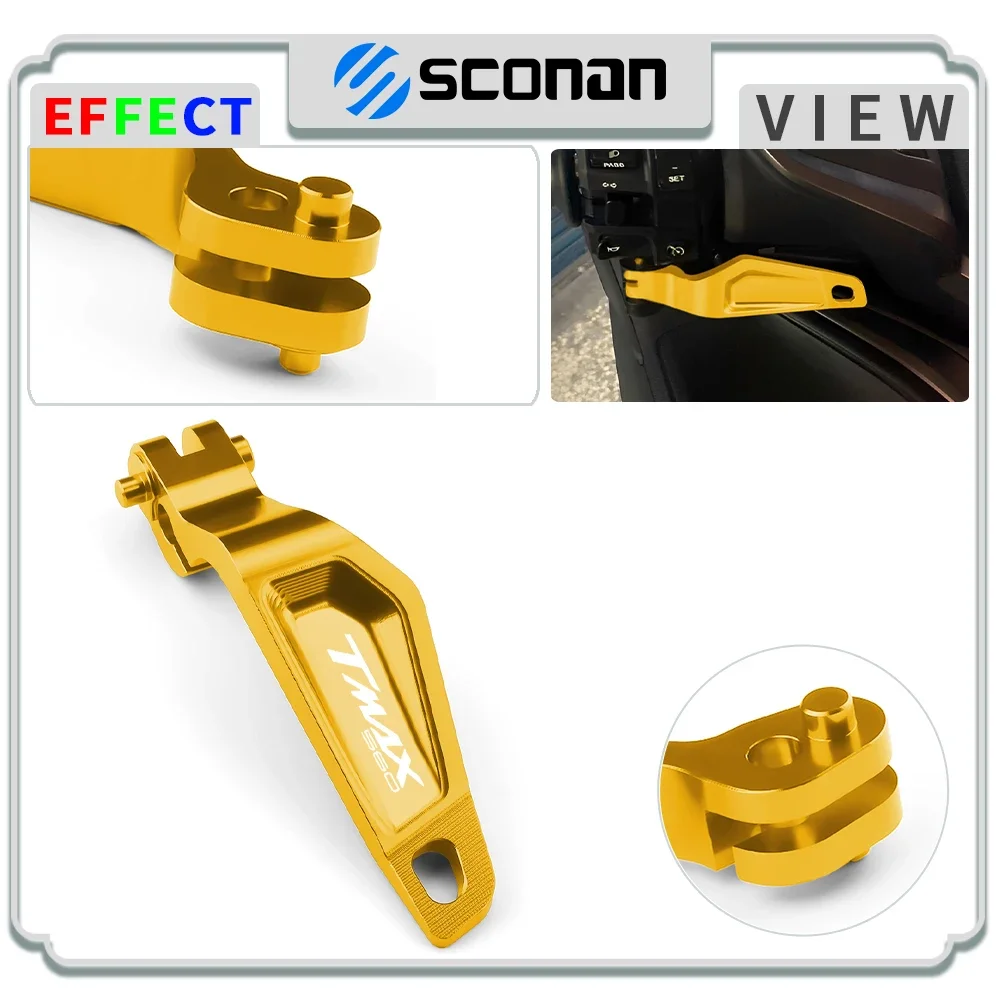 Per Yamaha Tmax 560 Tmax560 T-Max 560 Techmax 560 530 Sx/Dx Moto Cnc Alluminio Parcheggio Leva Freno A Mano Accessori