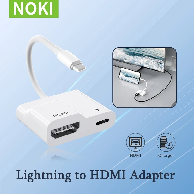 Adaptador Lightning a HDMI 1080P HDTV a digital AV, para iPhone