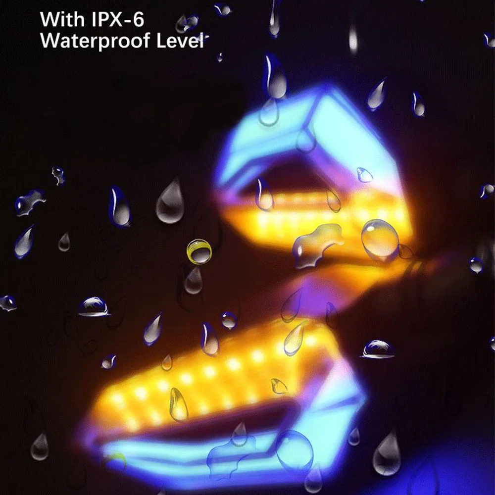 Motorcycle Light Motorcycle LED Lights Motorcycle Turn Signal Lights Motorcycle Turn Signal LED Daytime Running Lights Universal 12V IPX-6 Waterproof