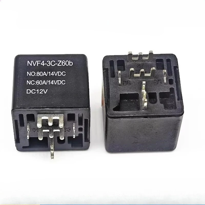 5개/몫 NVF4-3C-Z60b 12VDC 5핀 80A 60A SPDT PCB 전기음향..