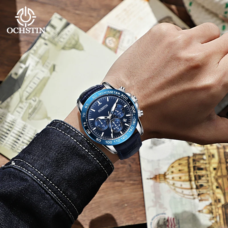 Ochstin New 2024 Prominente Celebrity Series Business Light Luxury Multi functional Quartz Movement Watch Men's Quartz Watch