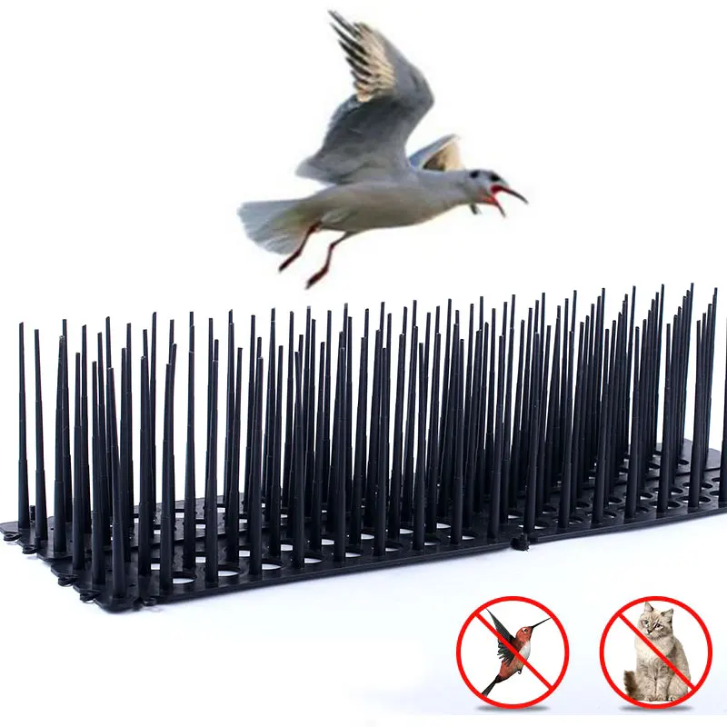 

1PC Bird Spike Fence Plastic Fence Wall Spikes Anti-Cat Mats Garden Orchard Bird Repellent Spikes