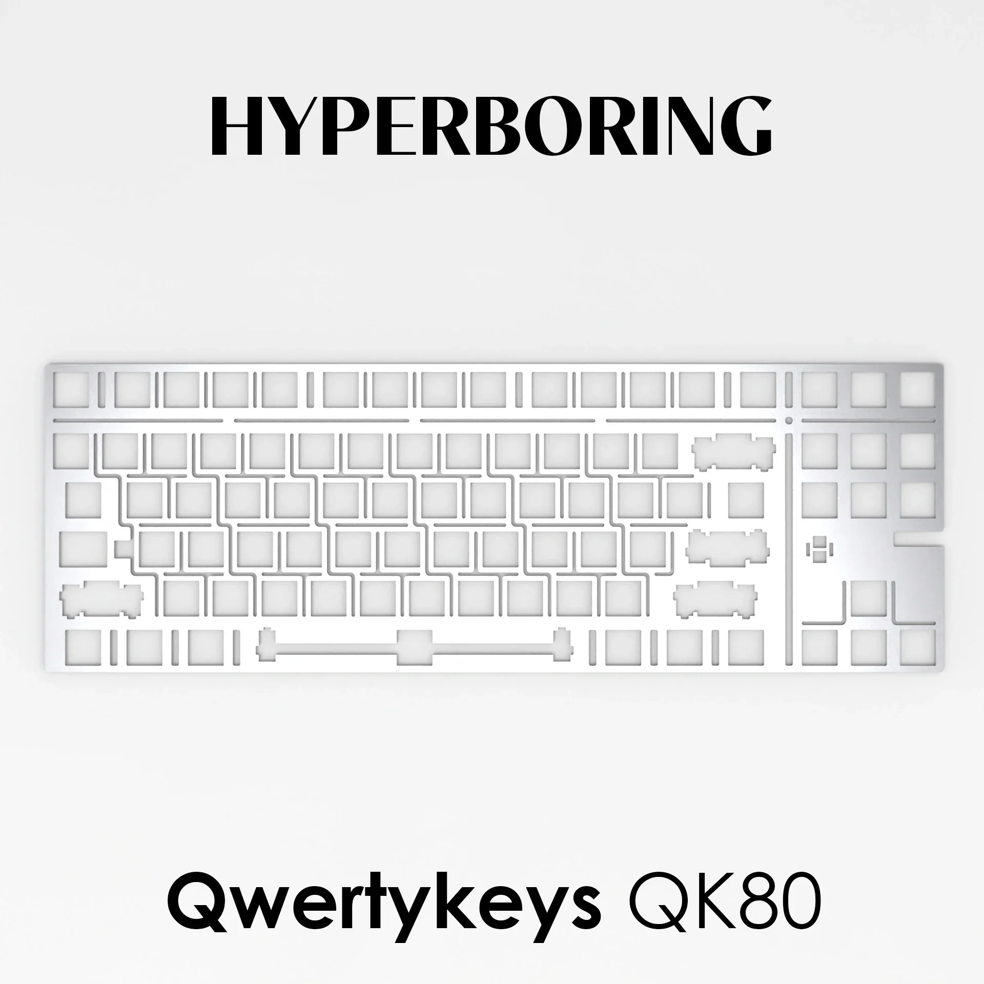 Qwertykeys QK80 Keyboard Plate Mounted Type Plates PC POM
