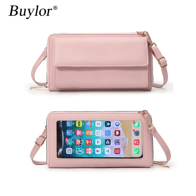 Women Crossbody Phone Purse Touch Screen Bag RFID Blocking Wallet Shoulder  Strap | eBay