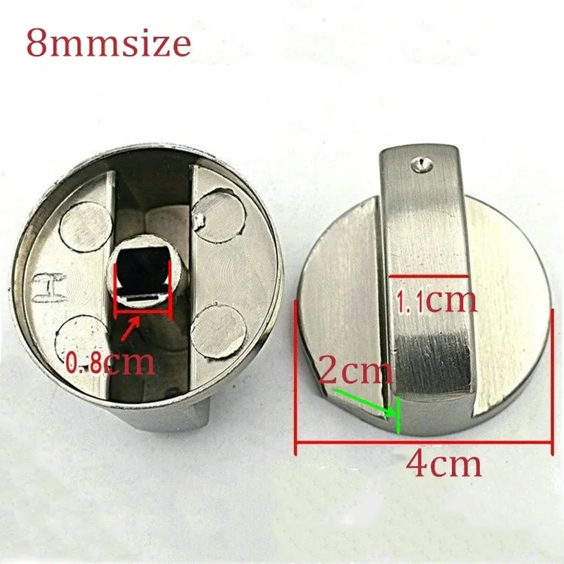 Universal 6/8mm Metal Kitchen Gas Stove Cooker Knobs Adaptor Oven Switch Cooking Surface Control Lock 1pc