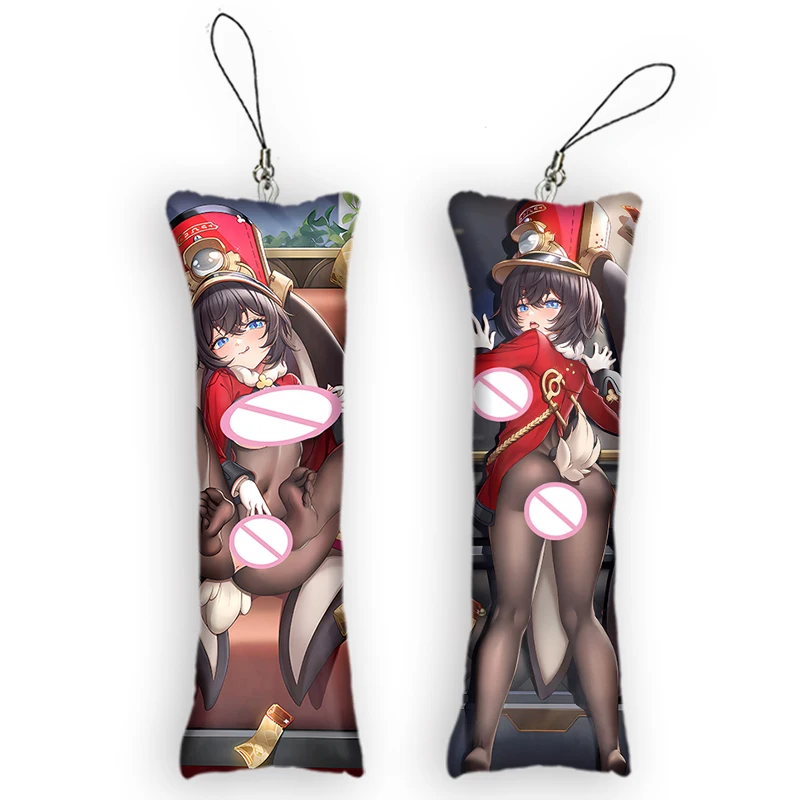 

Honkai Star Rail Tingyun Cute Anime Key Chain Pendant Mini Dakimakura Kawaii Accessories Small Pillow Bag Otaku Keyring Pendants